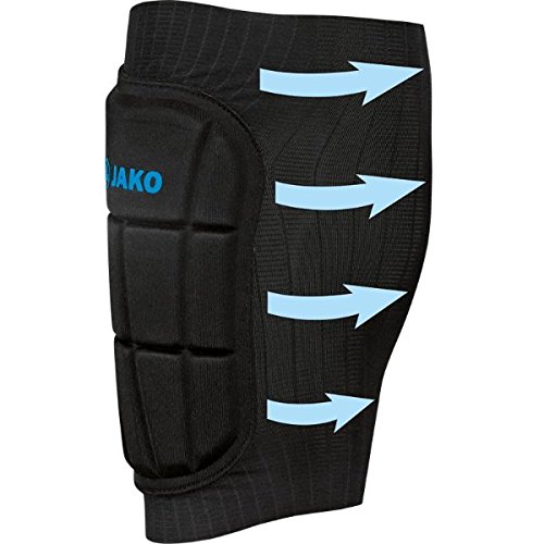 JAKO Prestige Kevlar Combi Schienbeinschoner, Schwarz/Blau